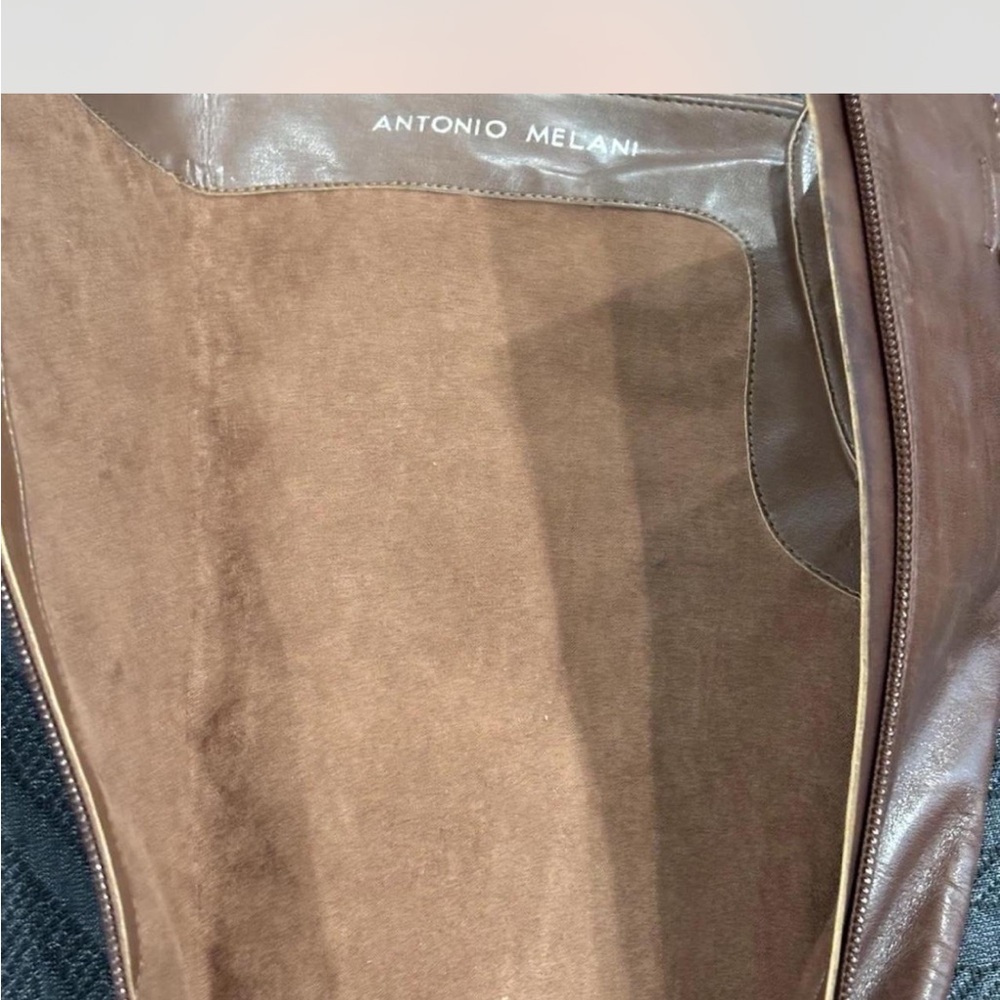 ANTONIO MELANI Tan Leather Winter Boots - Picture 7 of 8
